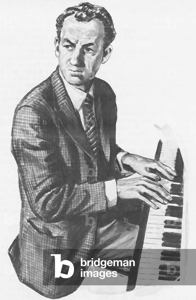 Sir Benjamin Britten (litho)