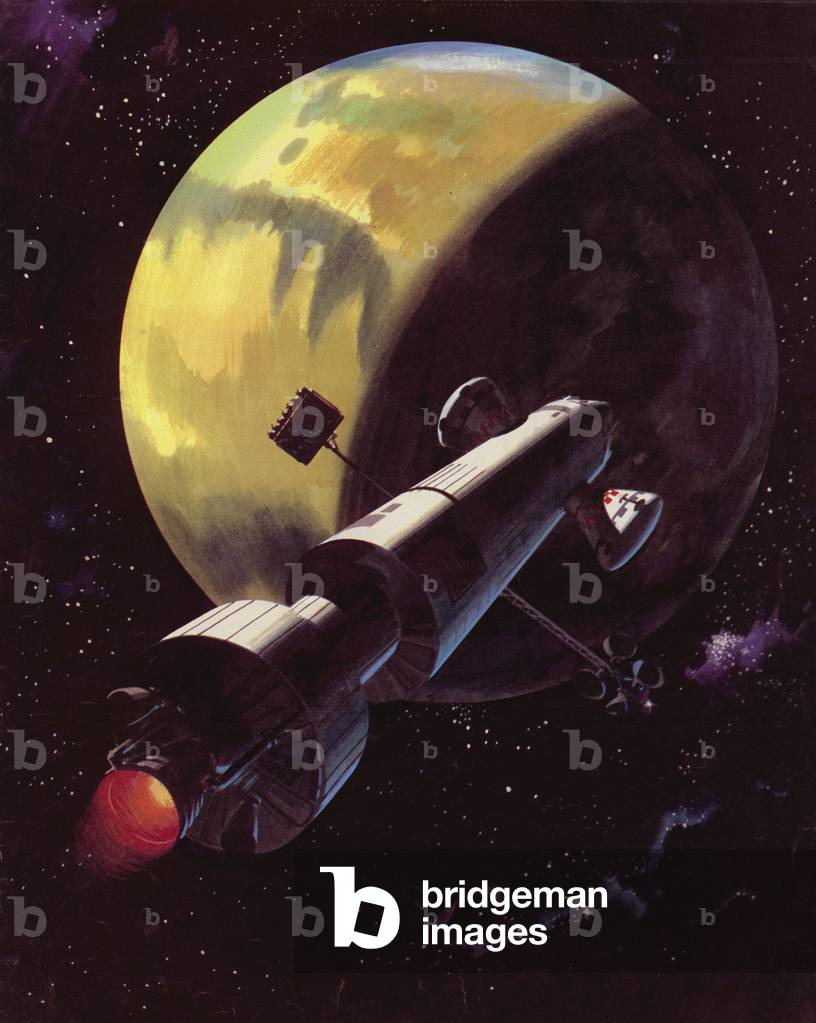Mission to Mars (colour litho)