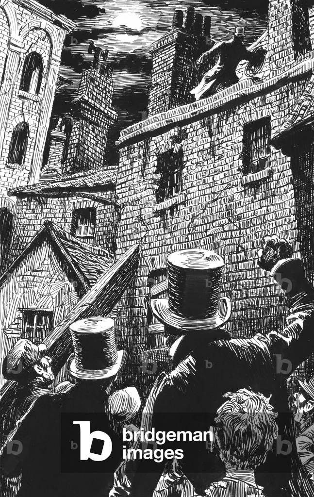 Illustration for Oliver Twist by Charles Dickens (pen and ink)