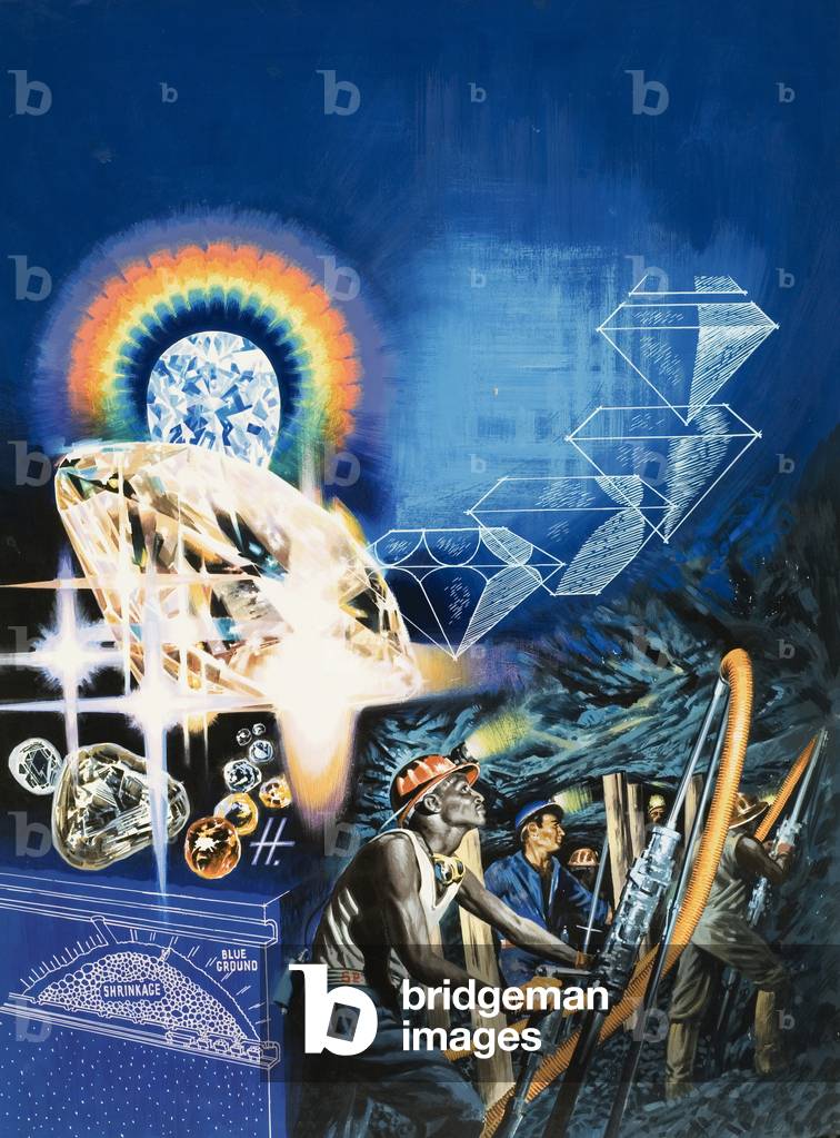 Image de Peinture représentant Diamants, 20th Siècle par English School