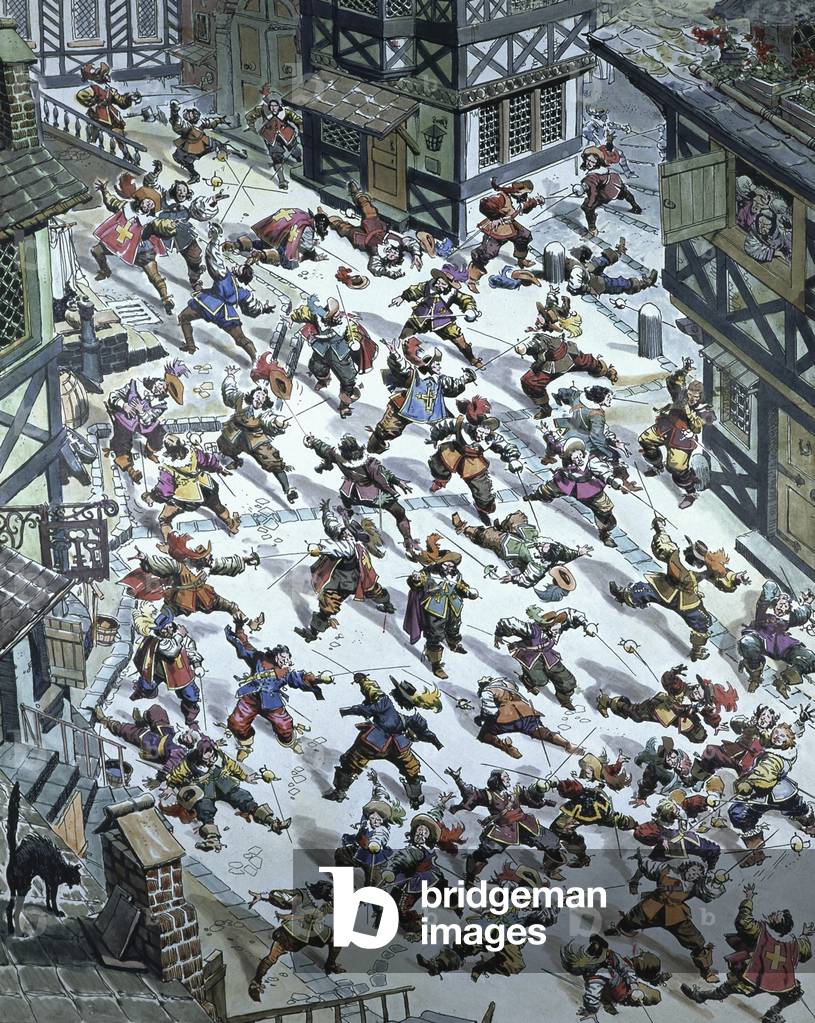 Fighting in the street