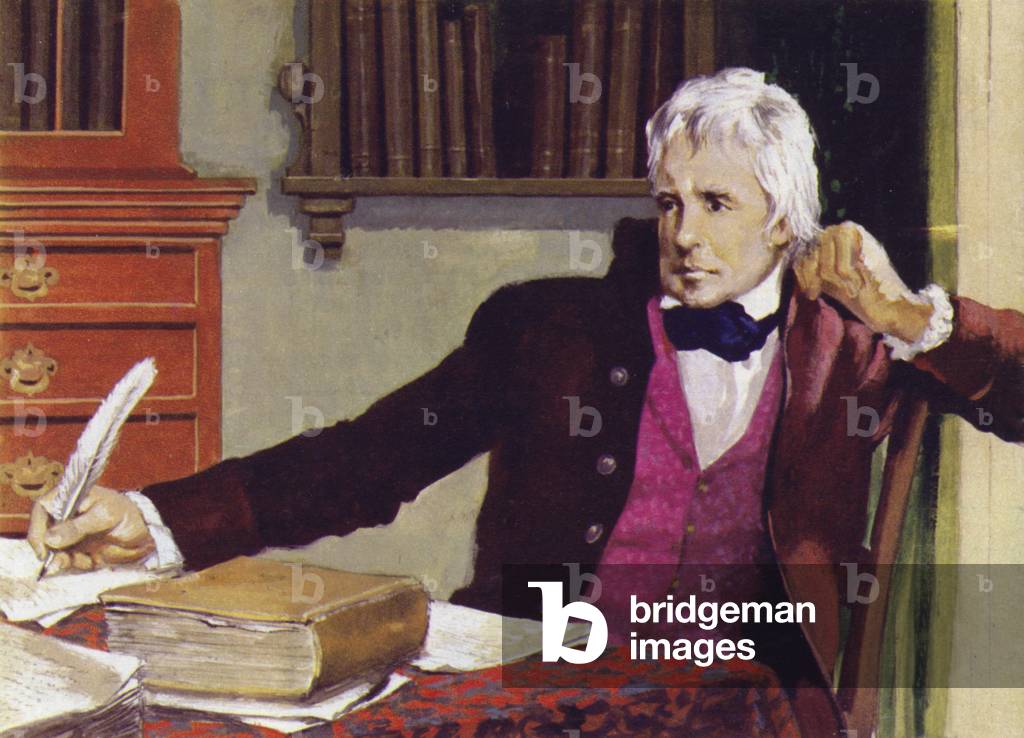 Sir Walter Scott (colour litho)