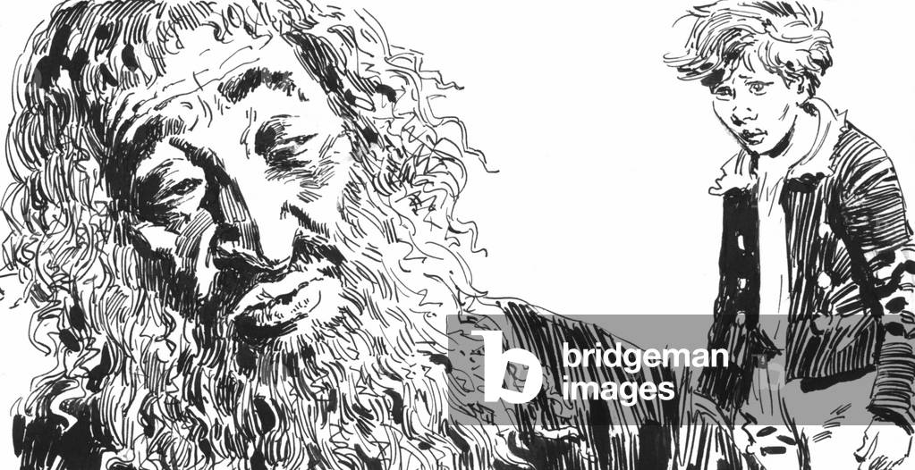 Illustration for Oliver Twist by Charles Dickens (pen and ink)