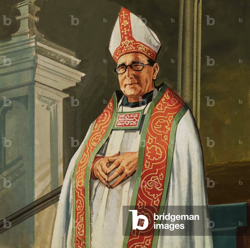 Bishop in church