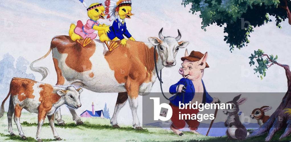 Image de Peinture représentant Dicky et dolly, 20th Siècle par Harold McCready