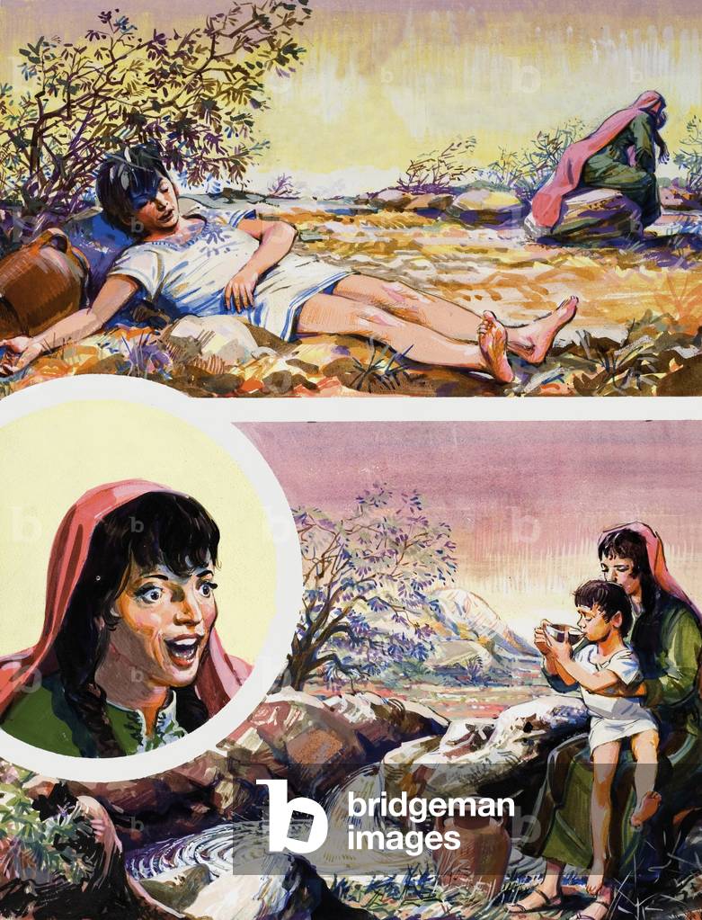 Image de Peinture représentant Histoire d'Abraham, 20th Siècle par English School