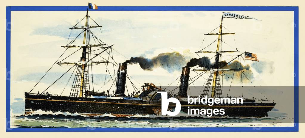 The American paddle steamer Vanderbilt