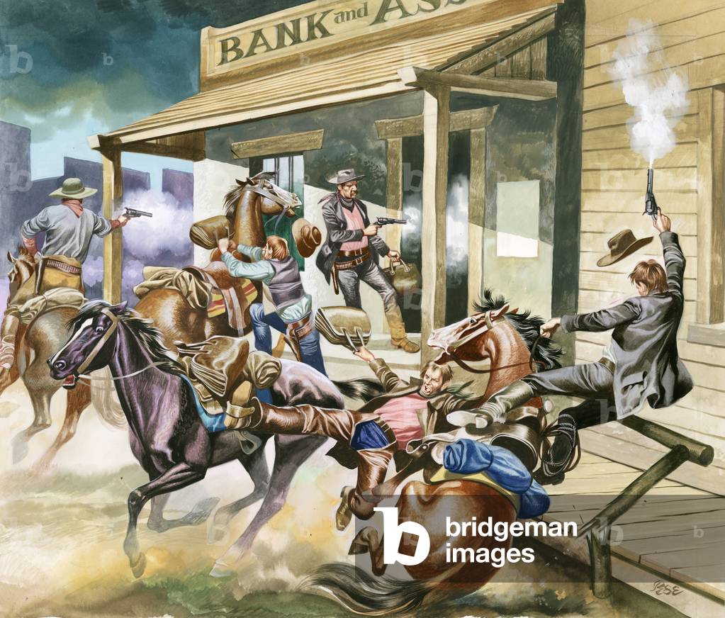 Rapina in banca nel selvaggio West.