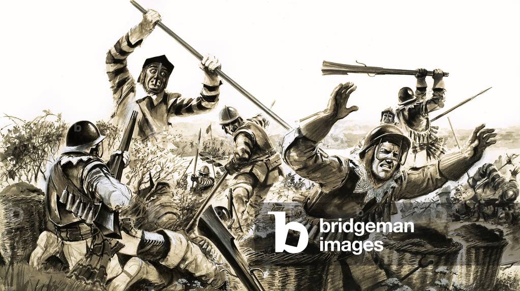 Immagine di Dipinto "Into Battle: Trionfo finale di Oliver Cromwell", 20th Secolo di English School
