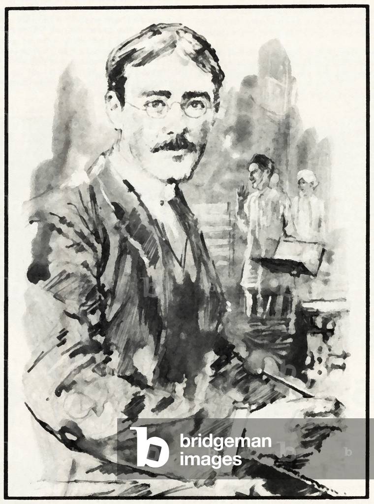 Rudyard Kipling (litho)