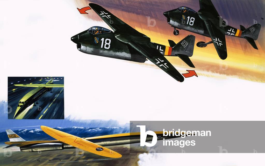 Skew-Wing Flugzeugmontage