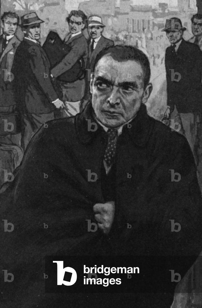 Serge Koussevitsky, newly arrived in Boston (litho)