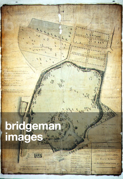 TD 218 8.6 A Plan of the Palace and Gardens as intended at Lambeth in the County of Surrey, the Seat of His Gr