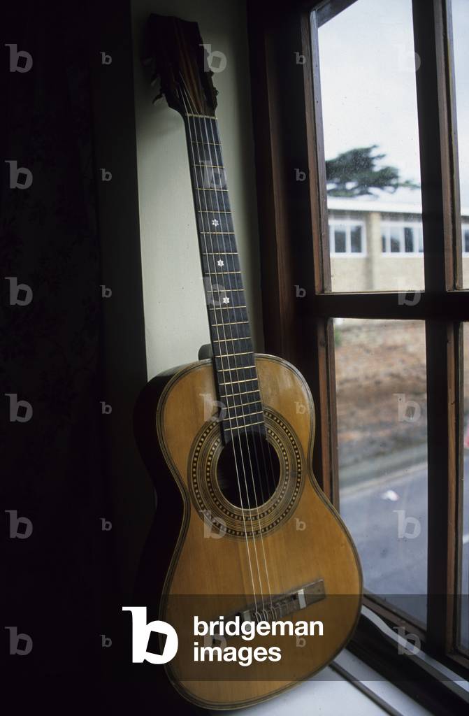 Spanish Guitar on window