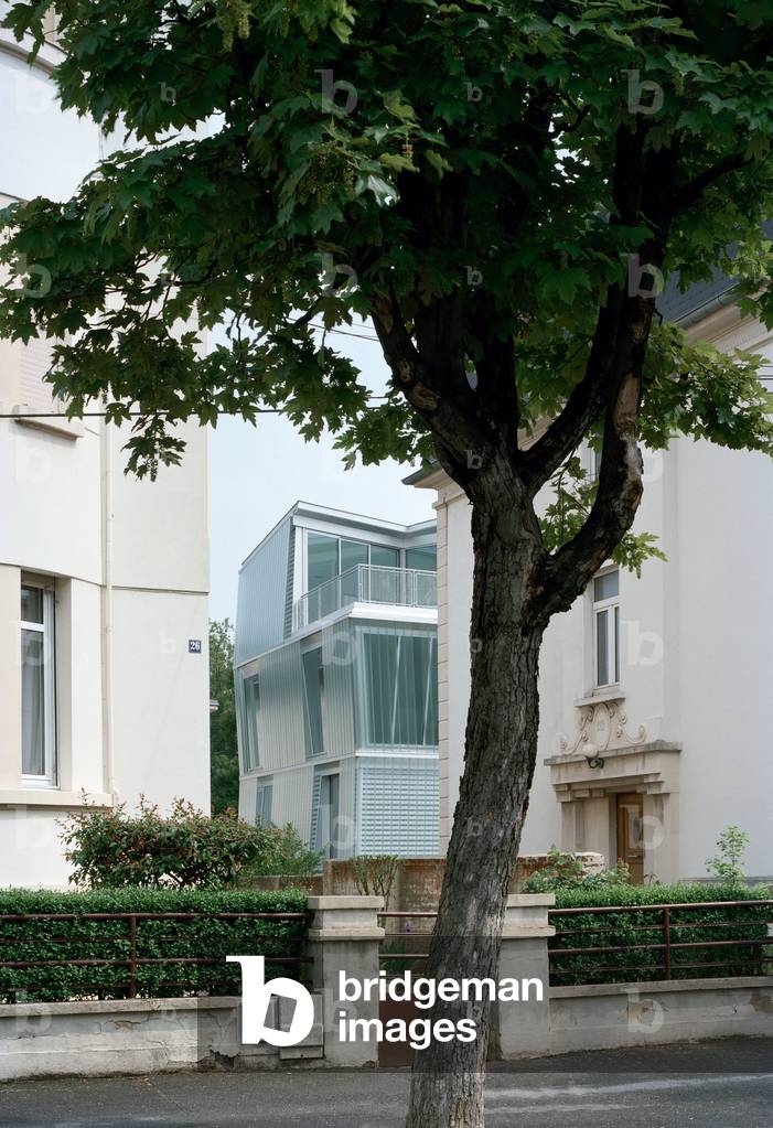 The house “” GO”” in Thionville, Moselle, Lorraine. Architecture by Emmanuelle Marin, David Trottin and Peripheriques architectes, 2006. Photography 25/08/06