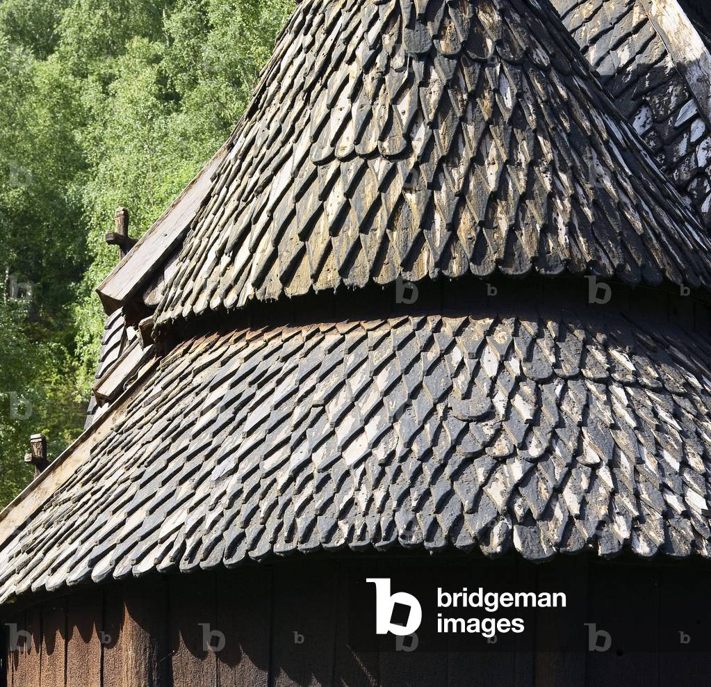 The standing wooden church of Borgund in Norway.