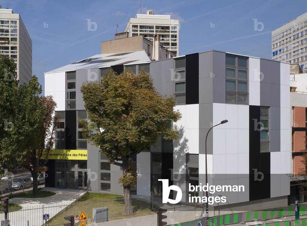 Centre d'animation et de spectacle, Place des Fetes, Paris 19. Architecture by Christian Biecher, 2007. Photography 16/09/07