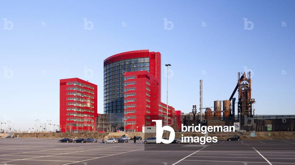 Banque Internationale Dexia (Dexia BIL Headquarters) in Esch-sur-Alzette (Esch sur Alzette), Luxembourg. Architecture by Claude Vasconi, 2006-2009