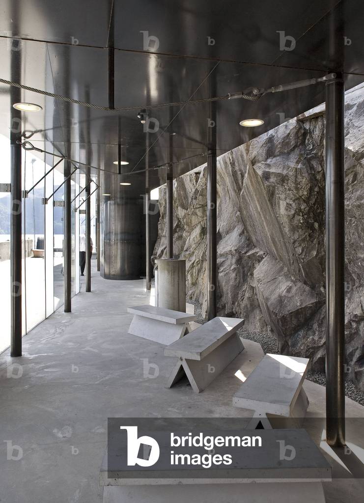 Port of the ferry boat terminal in Ropeid in Norway. Architects Jensen/Skodvin Architects, 2004. Photography 03/07/08