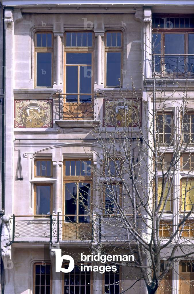 Architect house, 14 Place Louis Morichar in Brussels (Belgium).