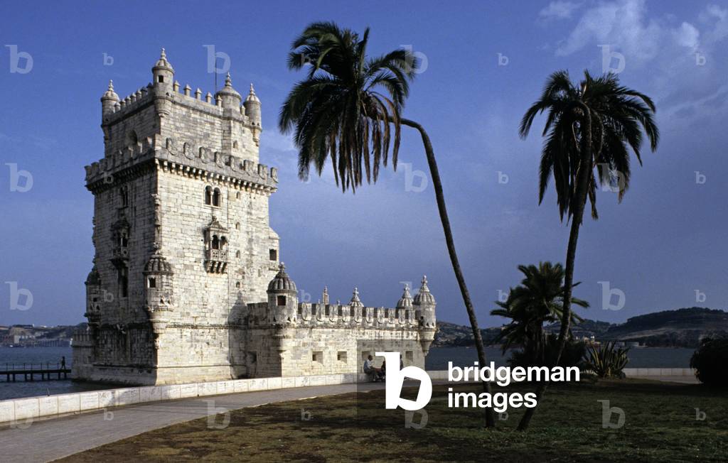 Belem Tower in Lisbon (Portugal), built in 1521.