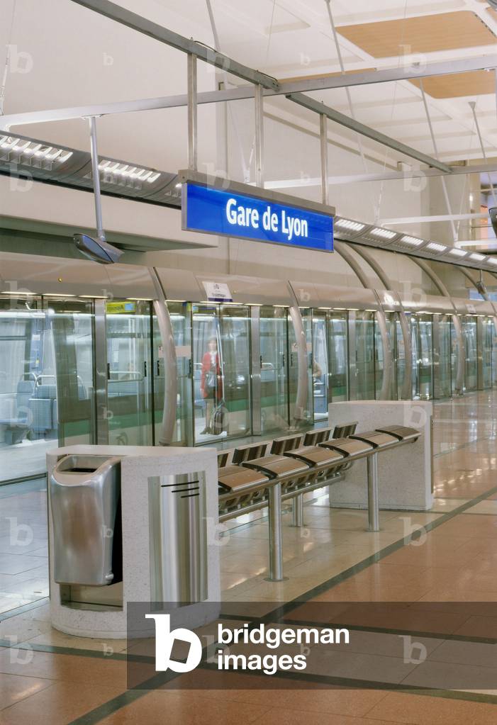 Meteor Line 14, Station Gare de Lyon Paris 12. Photography 1997