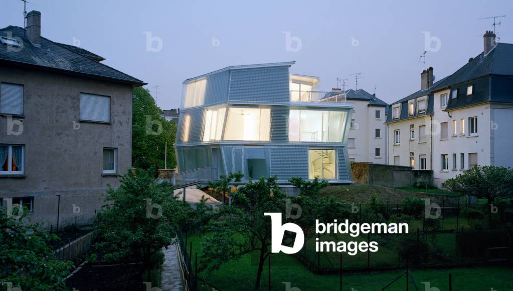 The house “” GO”” in Thionville, Moselle, Lorraine. Architecture by Emmanuelle Marin, David Trottin and Peripheriques architectes, 2006. Photography 25/08/06