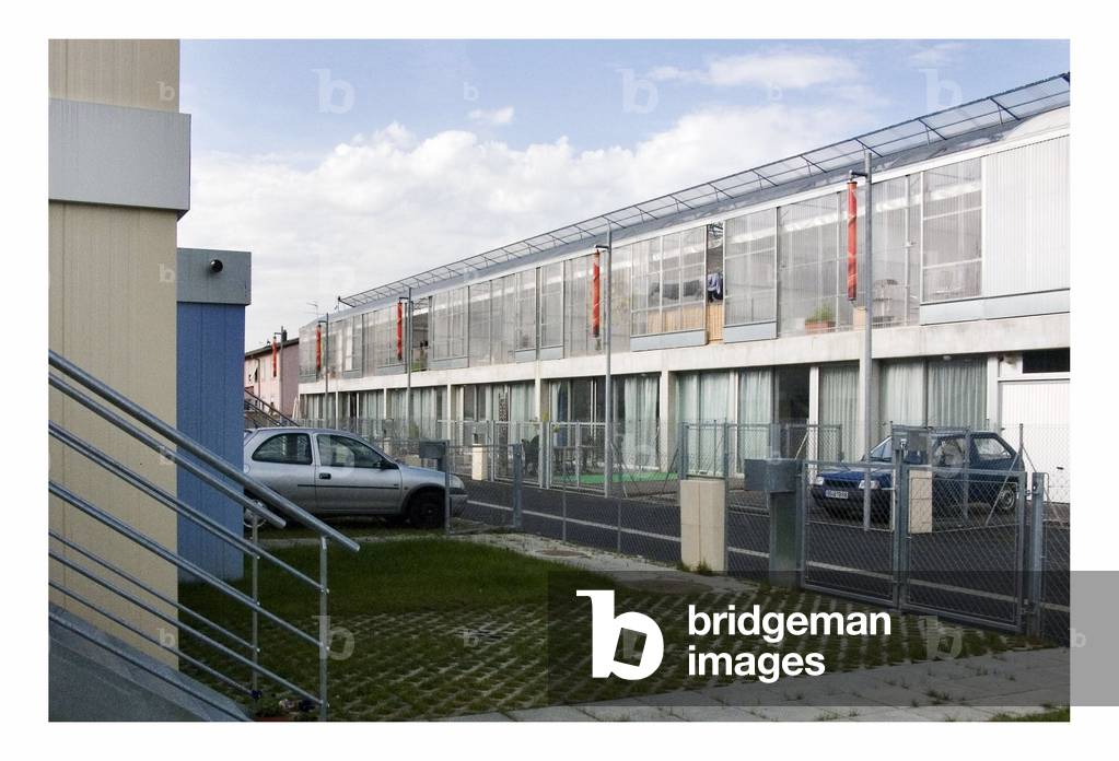 Housing of the Cite Manifesto, Rue Jean Jaures in Mulhouse (Haut Rhin). Achievement 2004-2005, architects Anne Lacaton and Jean Philippe Vassal. Photography 2005.