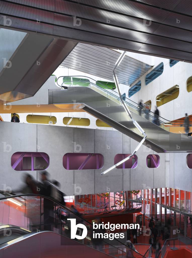 L'Atrium, Universitite Pierre et Marie Curie, Jussieu, Paris 6th Arrondissement.Peripheriques Architectes, Anne Francoise Jumeau, Emmanuelle Marin, David Trottin, 2002-2006.