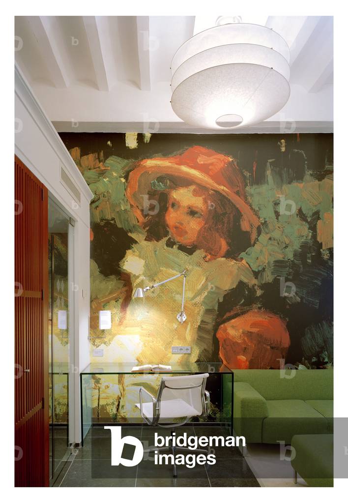 The hotel Kruisheren in Maastricht, Netherlands (Netherlands) realized by Satijn more architects and Vos interieur Mapertuus in 2005. Photography 15/03/06. In the heart of the historic centre of Maastricht, the 15th century Kruisherenklooster was inaugurated as a hotel in May 2005. In a very contemporary and innovative style and furniture by the Dutch interior architect Henk Vos (Maupertuus) and the famous lighting architect Ingo Maurer.