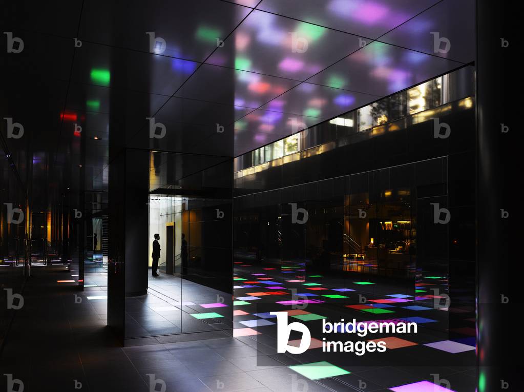 Kaleidoscopic garden (Sunken Garden). Urban Patio of Lucent Tower in Nagoya, Japan. Peripherals architecture, 2006-2007.