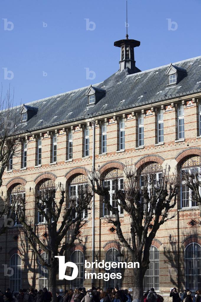 The school city Lakanel, 3 avenue du President Franklin Roosevelt, in Sceaux (Hauts de Seine, Ile de France). Architect Anatole de Baudot, 1882-1885.