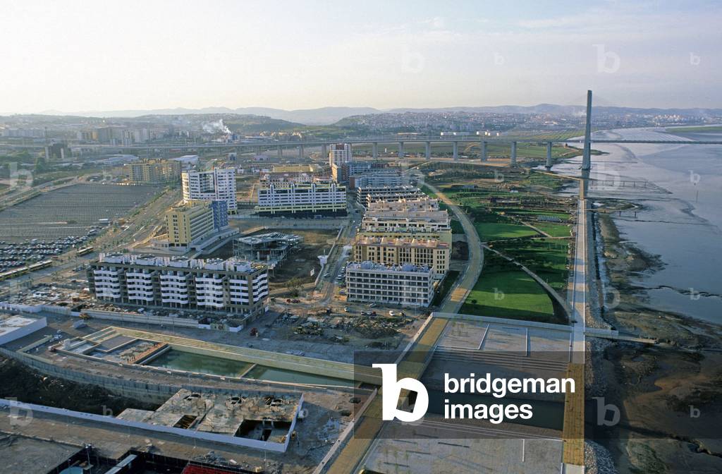 View of a housing area north of the site of the Universal Exhibition in Lisbon (Portugal), 1998.