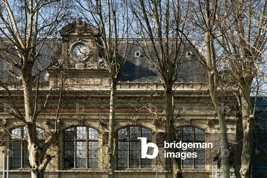 The Gare d'Austerlitz, quai d'Austerlitz in Paris 75013. Realisation 1866-1869, architect Pierre Louis Renaud (1819-1897). Photography 2005.