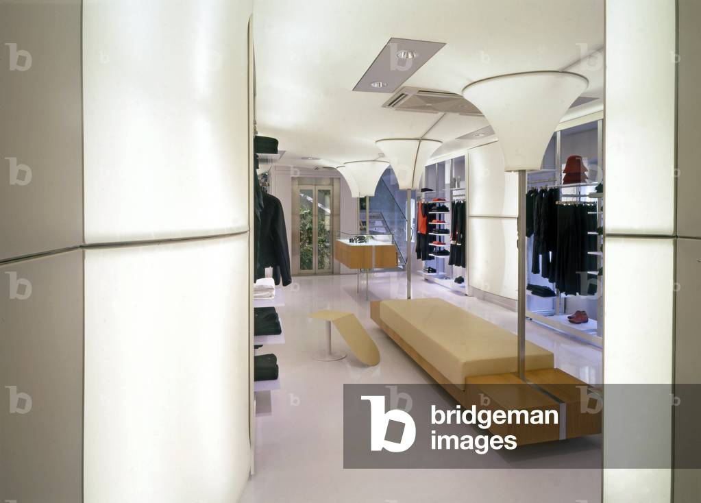 The Marithe et Francois Girbaud boutique in Paris 6, France. Architecture by Kristian Gavoille, 2002.