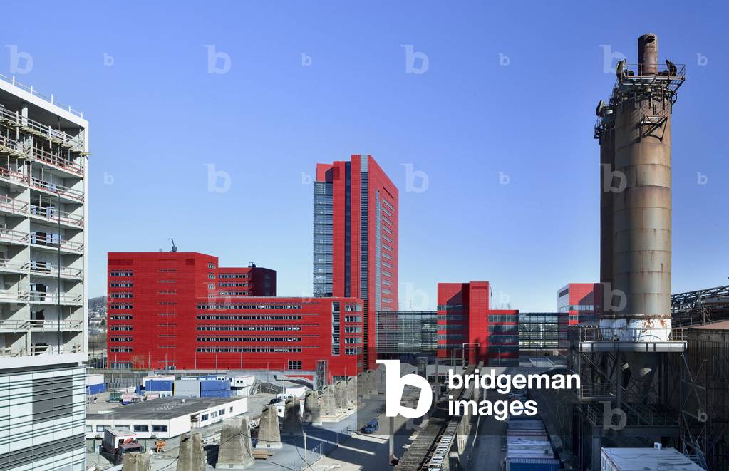 Banque Internationale Dexia (Dexia BIL Headquarters) in Esch-sur-Alzette (Esch sur Alzette), Luxembourg. Architecture by Claude Vasconi, 2006-2009
