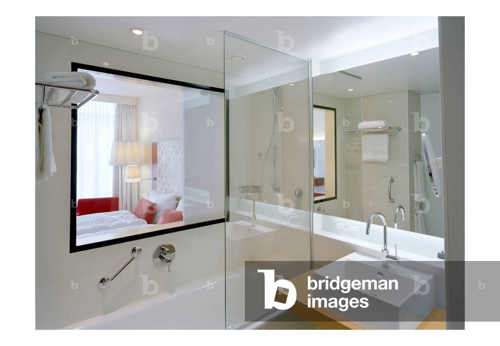 Hotel Radisson SAS Frankfurt, Germany. Architecture by John Seifert, Adam D. Tihany and Matteo Thun, 2005. Hotel Radisson SAS Frankfurt is designed by John Seifert architects as well as Adam D. Tihany and Matteo Thun for interior architecture. Photography 02/03/06