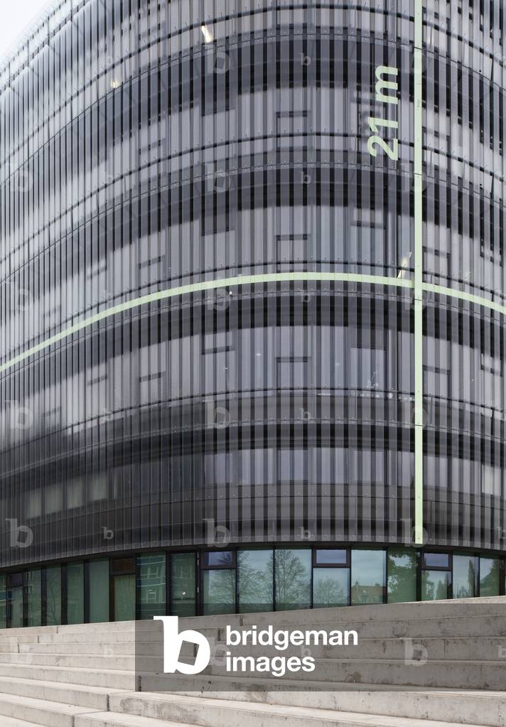 The National Technical Library, Dejvice Campus in Prague, Czech Republic. Construction 2009, Architect Projektil. Photography 12/11/09.