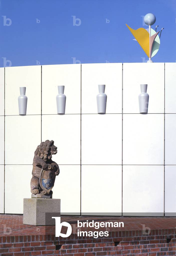 Museum of Design in Groningen, Netherlands. Architects: Alessandro Mendini, Michele de Lucchi, Coop Himmelblau and Philippe Starck, 1985-1995. Photography 1995