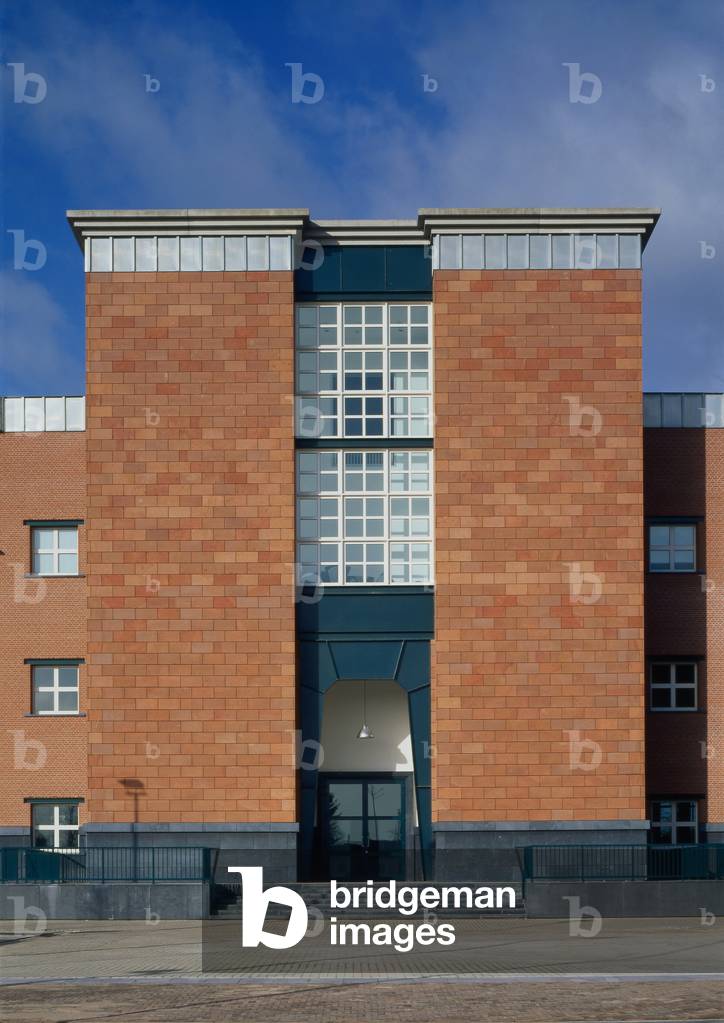 Musee de Bonnafanten in Maastricht in the Netherlands (Netherlands). Architecture Aldo Rossi, 1995. Photography 1995