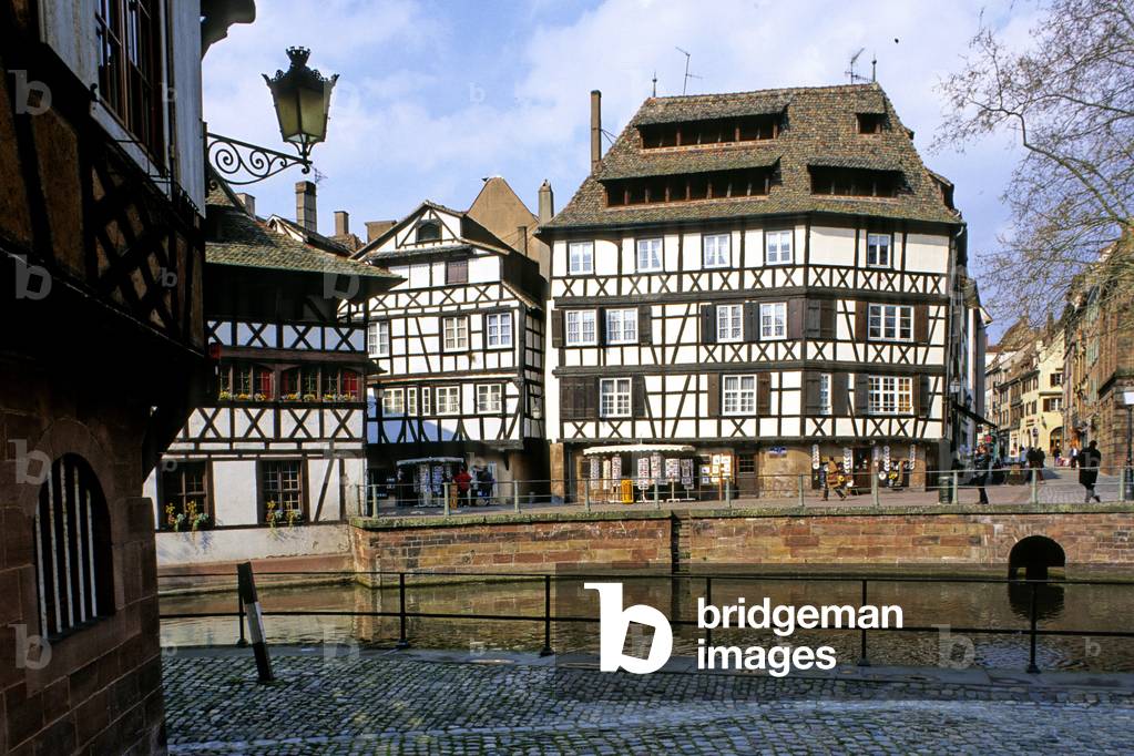 La Petite France in Strasbourg (Bas Rhin, Alsace).