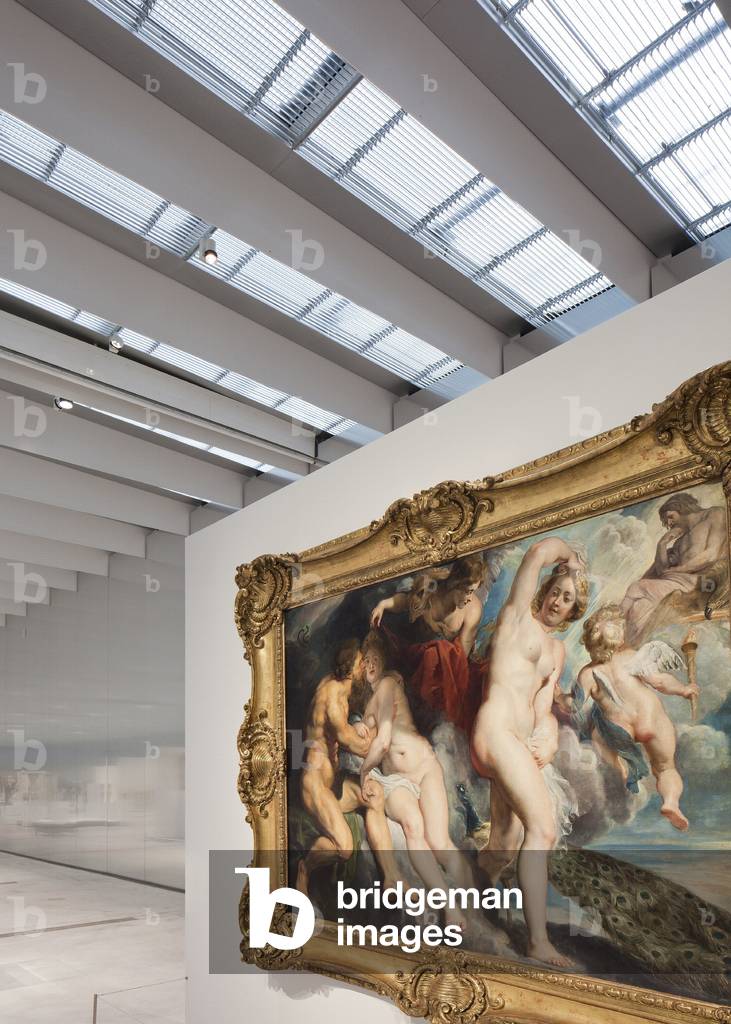 The painting Ixion, king of the Lapithes, tricks Junon by Pierre-Paul Rubens at the Musee du Louvre-Lens Leuvre-Lens - 2012, Kazuyo Sejima and Ryue Nishizawa - Sanaa Agency -