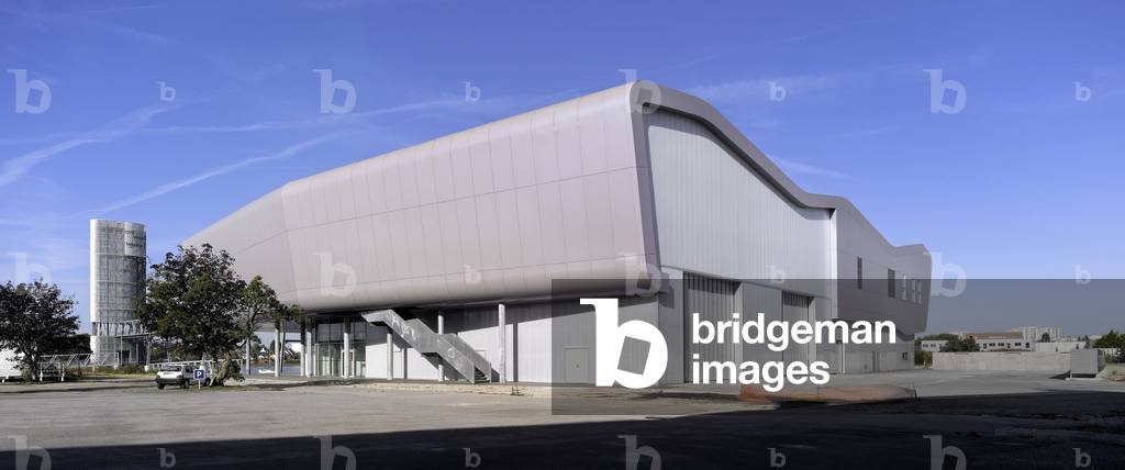 La Cité de la voile Eric Tabarly, Keroman underwater base in Lorient (Morbihan). Architect Jasques Ferrier, 2008. Photography 21/09/07.