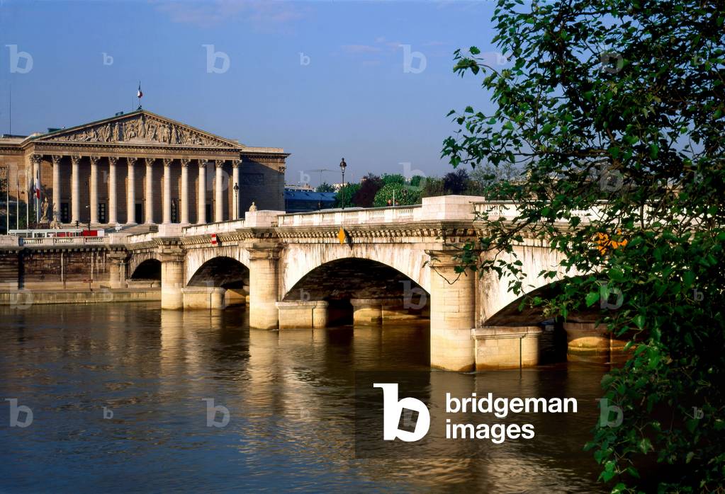The Pont de la Concorde (1787-1791). Built with the stones of the Bastille fortress, it connected the faubourg Saint-Germain to the faubourg Saint-Honore, architect Jean Rodolphe (Jean-Rodolphe) Perronet.