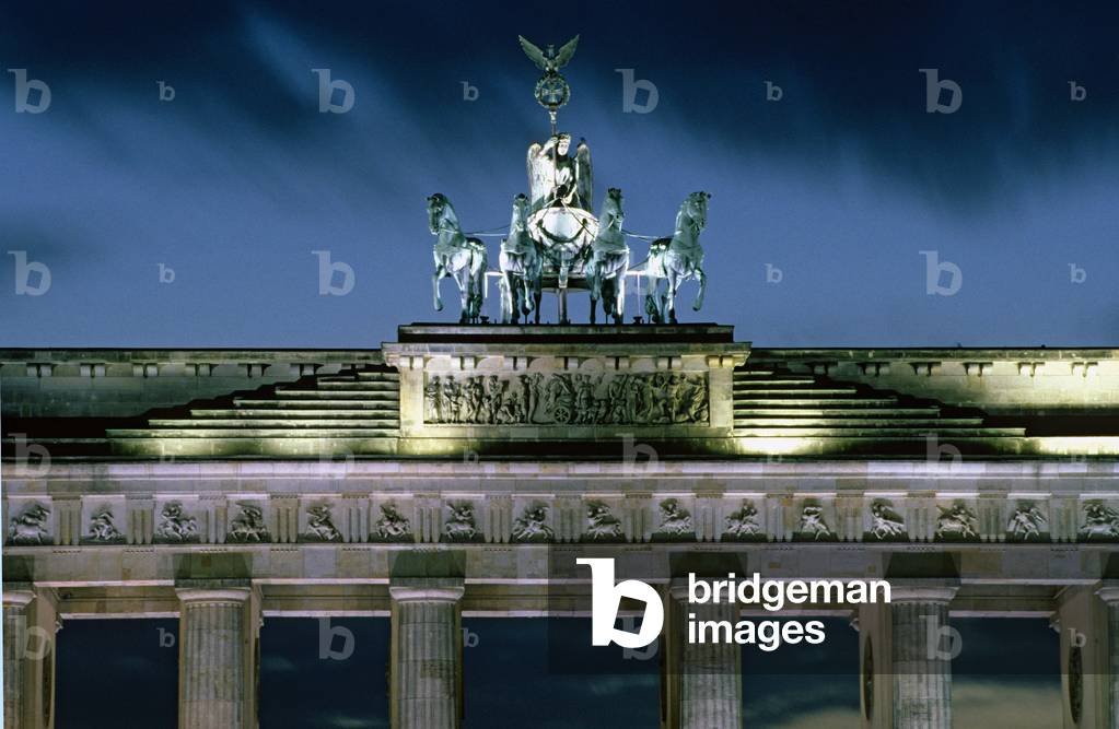 The Brandenburg Gate in Berlin (Germany). Architecteae Carl Gotthard Langhans, 1791. Photography 10/10/99.