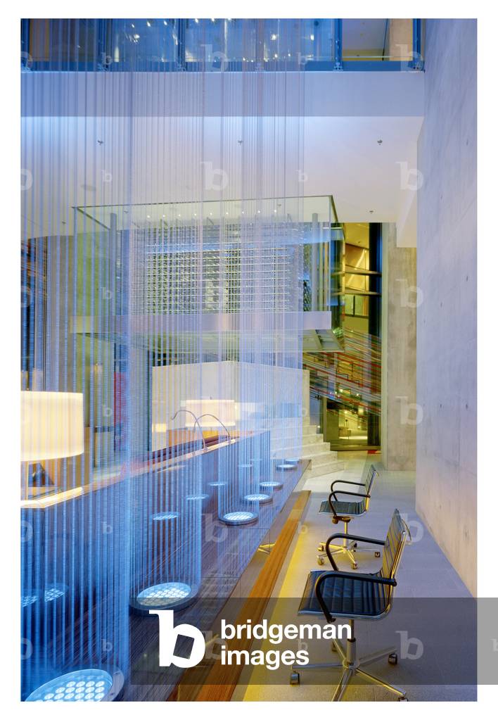 Hotel Radisson SAS Frankfurt, Germany. Architecture by John Seifert, Adam D. Tihany and Matteo Thun, 2005. Hotel Radisson SAS Frankfurt is designed by John Seifert architects as well as Adam D. Tihany and Matteo Thun for interior architecture. Photography 02/03/06