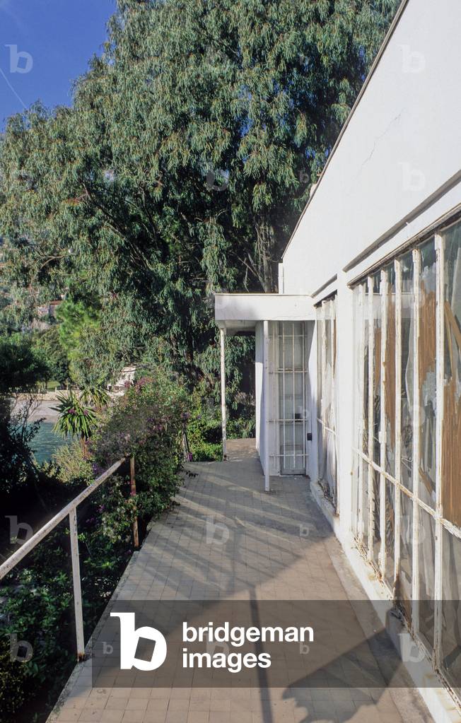 Maison d'Eileen Gray in Roquebrune Cap Martin (Alpes Maritimes). Architects Jean Badovici (1893-1956) and Eileen Gray (1878-1976, 1929.