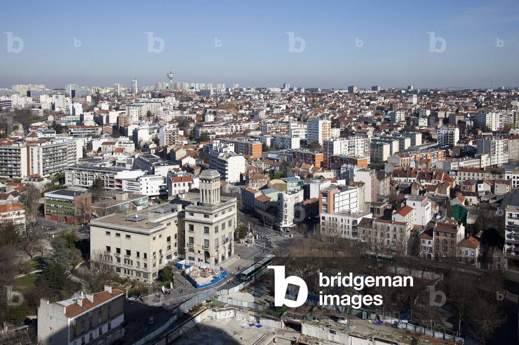 Panoramic view of Montreuil (Seine Saint Denis).