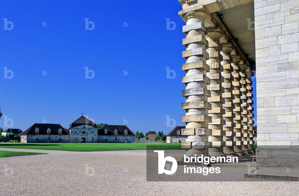 La Saline d'Arc et Senans (Doubs). Architect Claude Nicolas Ledoux, 1775-1779. Considered today as one of the most remarkable and original jewels of industrial architecture.