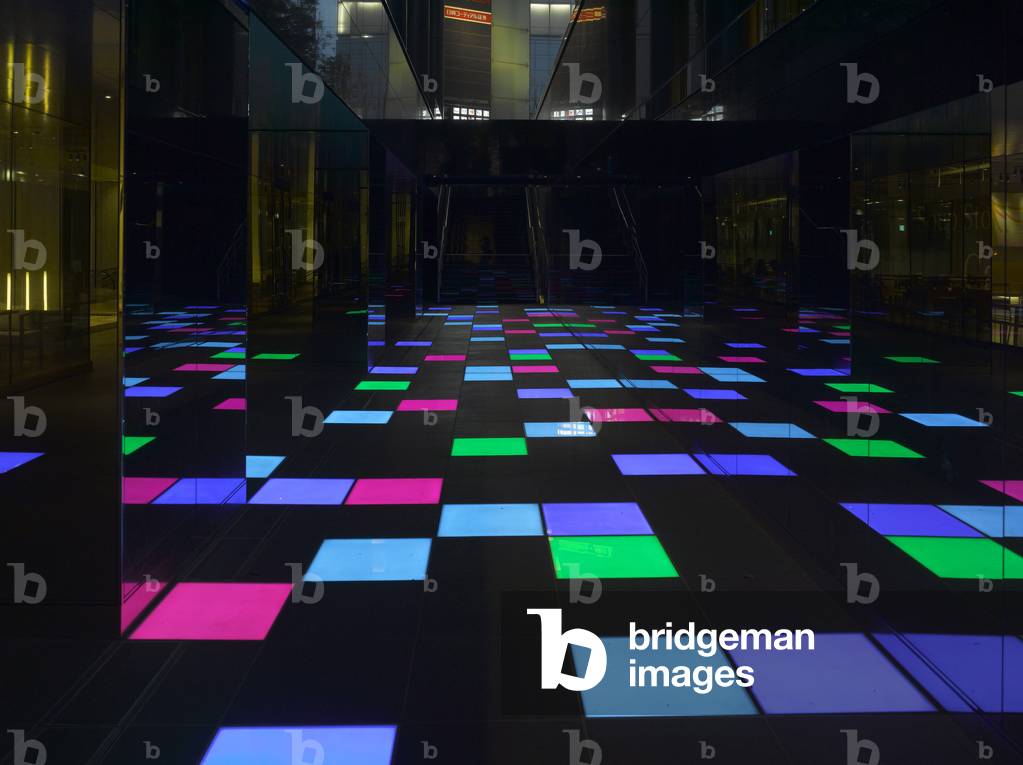 Kaleidoscopic garden (Sunken Garden). Urban Patio of Lucent Tower in Nagoya, Japan. Peripherals architecture, 2006-2007.